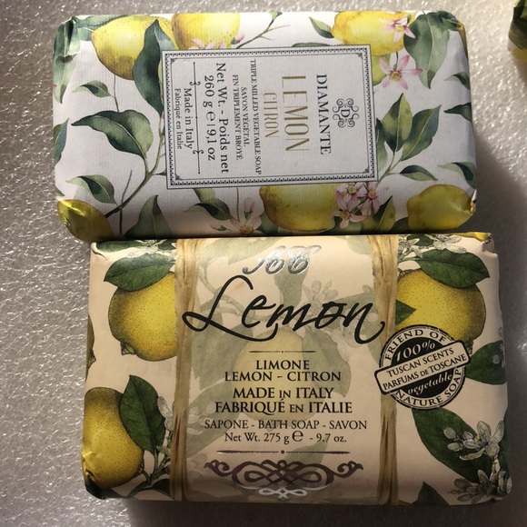 2 NEW Lemon soap bar - Diamanté lemon Citron- AC Lemon - Picture 10 of 12